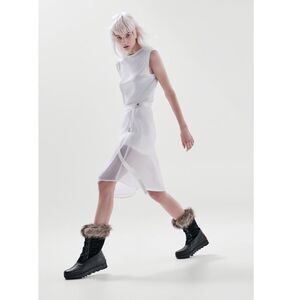 SOREL JOAN of Arctic Next Faux Fur Waterproof Snow Boot, Black, Size 9.5, NWT‎